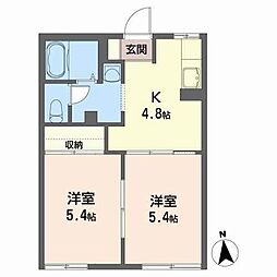 ライブラM 2Kの間取図画像