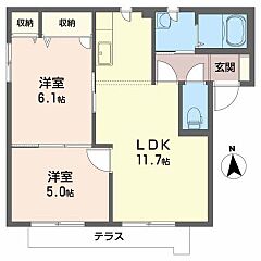 物件の間取り