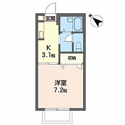 コモンライフ 1Kの間取図画像
