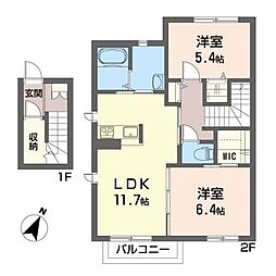 シャーメゾンガーデンズ下長Ｂ 2階/B201