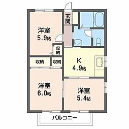 ホーン・パディ 3Kの間取図画像