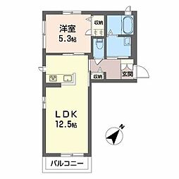間取図画像 1LDK