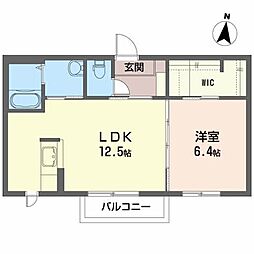 間取図画像 1LDK