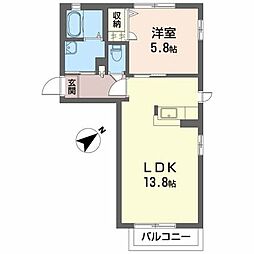 間取図画像 1LDK