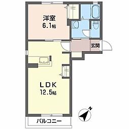 間取図画像 1LDK