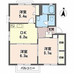 物件の間取り