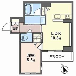 FELISEED長町1丁目 1LDKの間取図画像