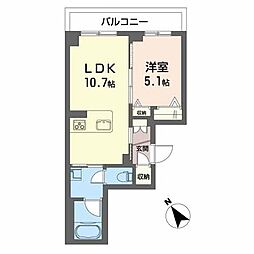 CityPlaza大手門 1LDKの間取図画像