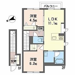 物件の間取り