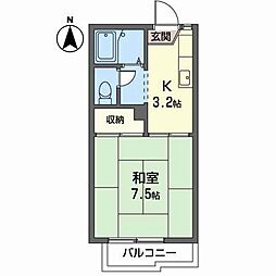 ハウディスライブ 1Kの間取図画像