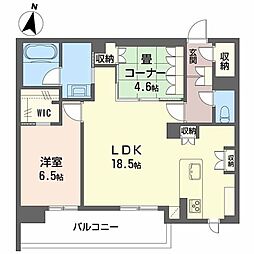 LUANA KAMISUGI 2LDKの間取図画像