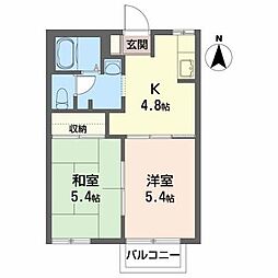 グレイスA 2Kの間取図画像