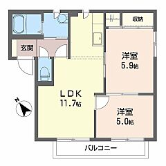 物件の間取り