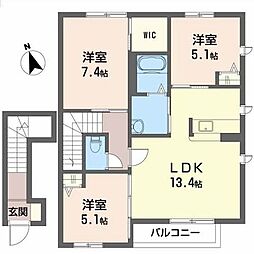 間取図画像 3LDK