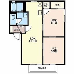 間取図画像 2LDK
