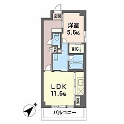 ソレイユマルカ 1LDKの間取図画像