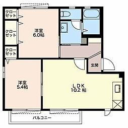 間取図画像 2LDK