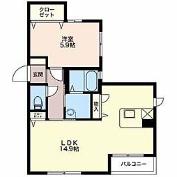 間取図画像 1LDK