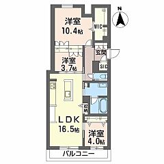 物件の間取り