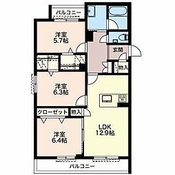 間取図画像 3LDK