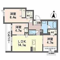 ドルチェヴィータ　一宮 3階3LDKの間取り
