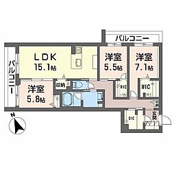 間取図画像 3LDK