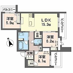 間取図画像 3LDK