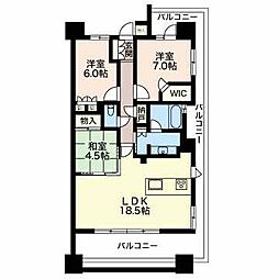 プラウドタワー久屋大通 3LDKの間取図画像