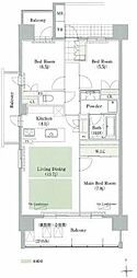 エスティメゾン萱場 3LDKの間取図画像