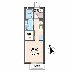 サンモール柏 ワンルームの間取図画像