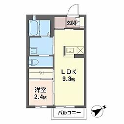 ステュディオNB 1LDKの間取図画像