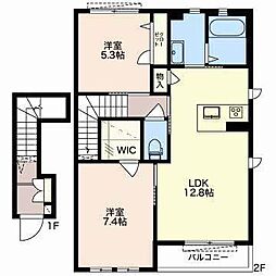PennyLane1 2LDKの間取図画像