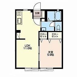 間取図画像 1LDK
