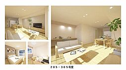 ツヴェルフII 0205 2階2LDKの室内