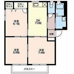 物件の間取り