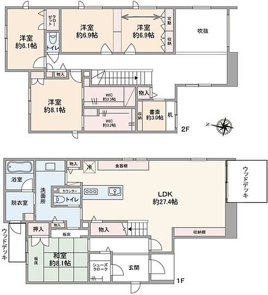 間取りを拡大表示