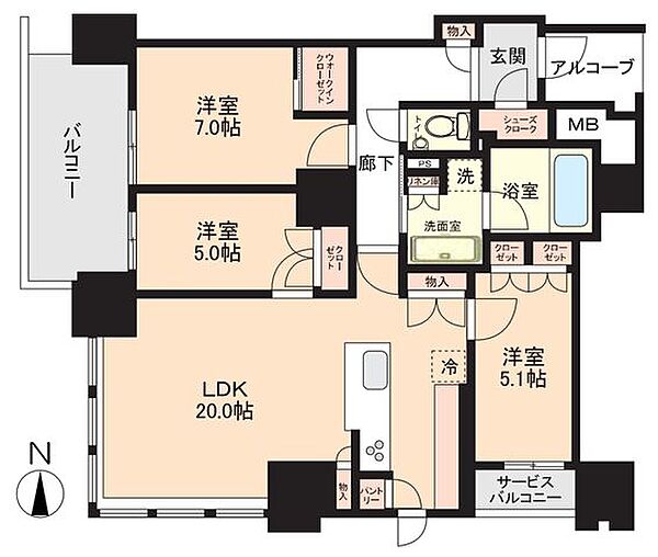 間取りを拡大表示