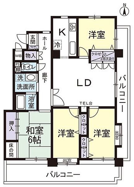間取りを拡大表示