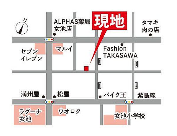 地図を拡大表示