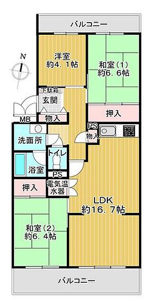 間取りを拡大表示