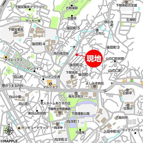 地図を拡大表示