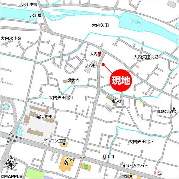 地図を拡大表示