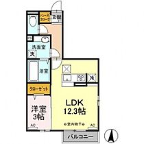 ベルネーレ  ｜ 群馬県高崎市棟高町（賃貸アパート1LDK・2階・40.35㎡） その2