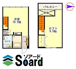 K'sBLOCCO 1LDKの間取図画像