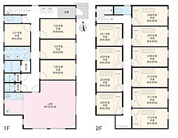 メルティ上並榎 1階ワンルームの間取り