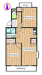 間取図画像 2LDK