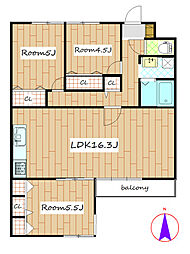間取図画像 3LDK