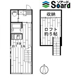 フォレストヒル ワンルームの間取図画像