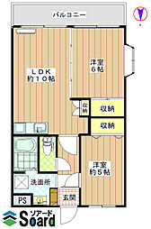 ママダマンション 2LDKの間取図画像