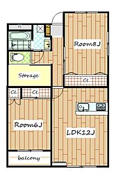 グラン 2SLDKの間取図画像